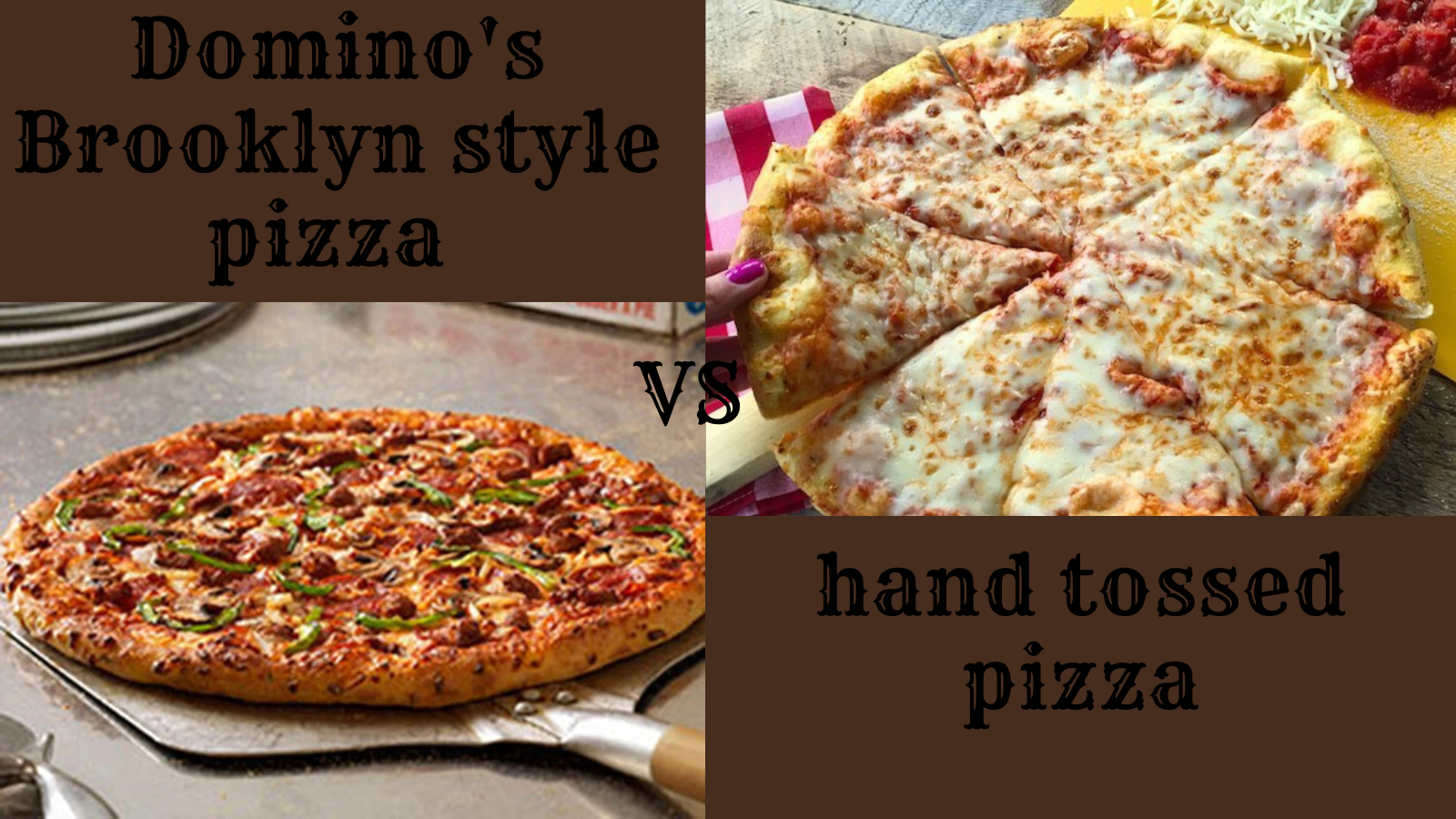 Domino's Brooklyn style pizza vs hand tossed : Different?