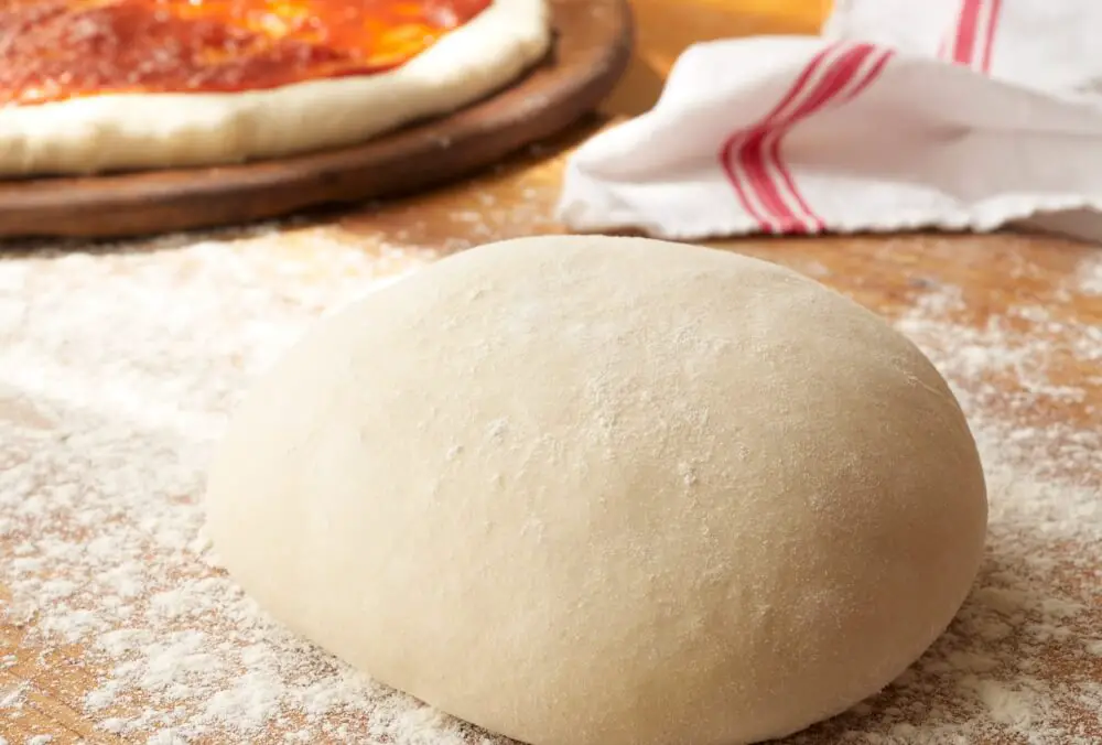 Homemade pizza dough