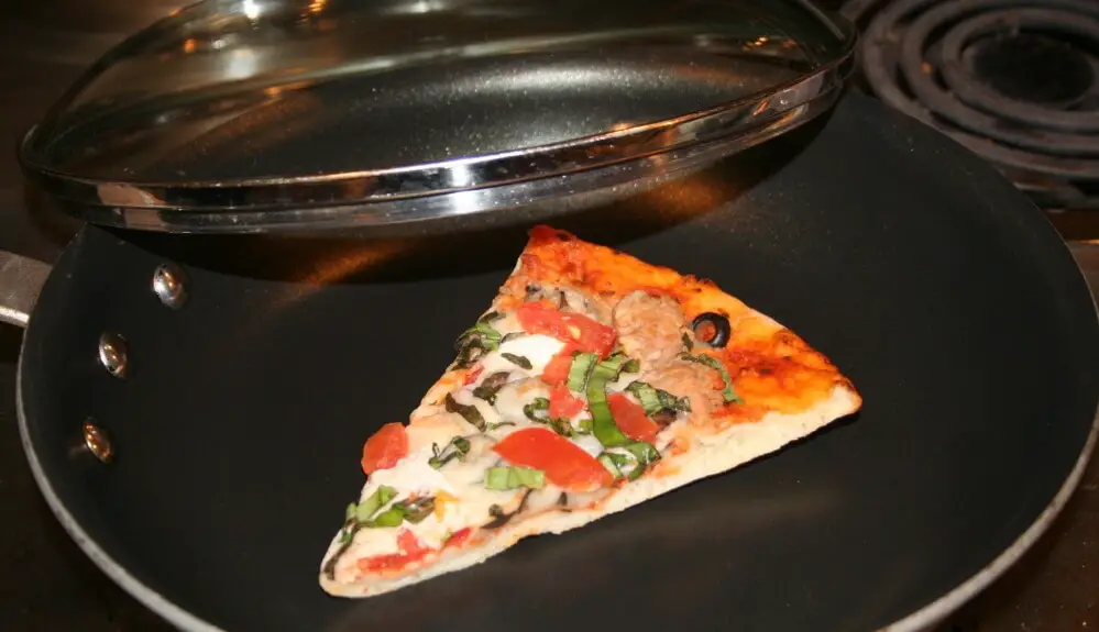 pizza in skillet