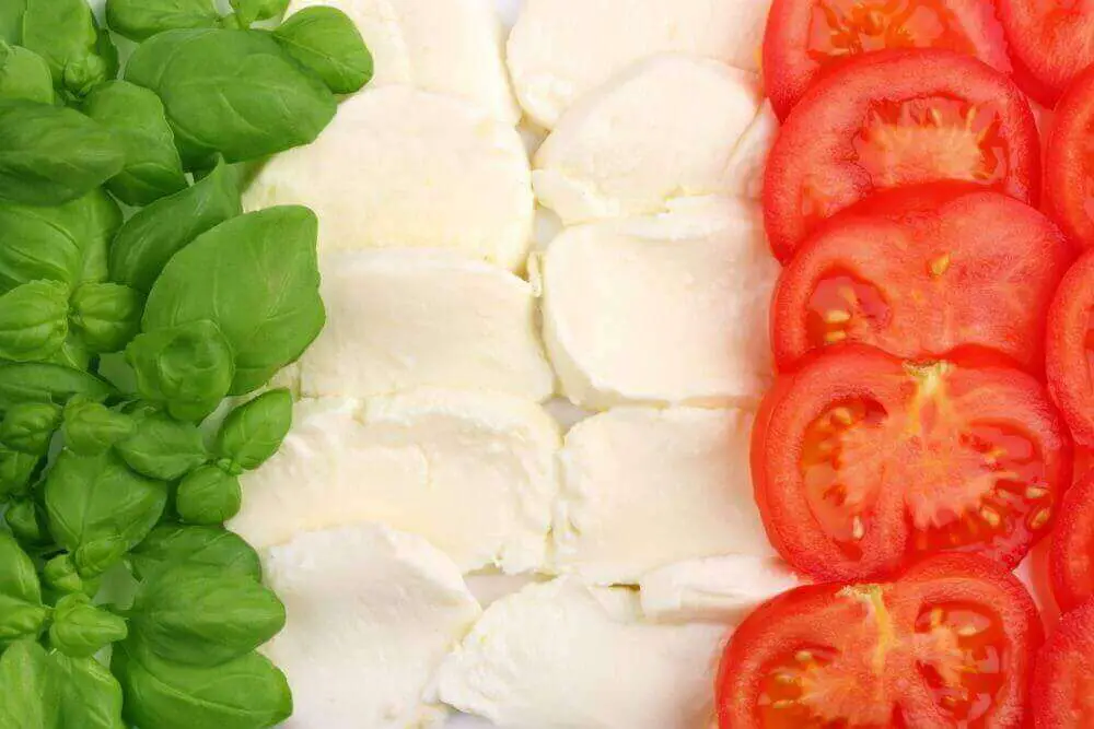 basil tomatoes mozzarella