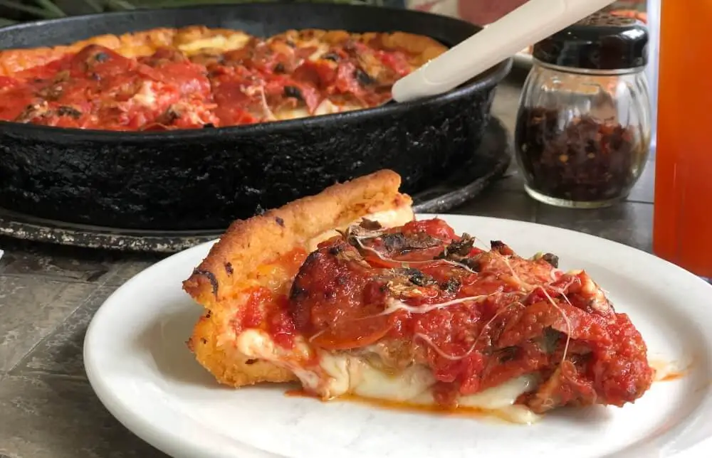Chicago classic deep dish pizza