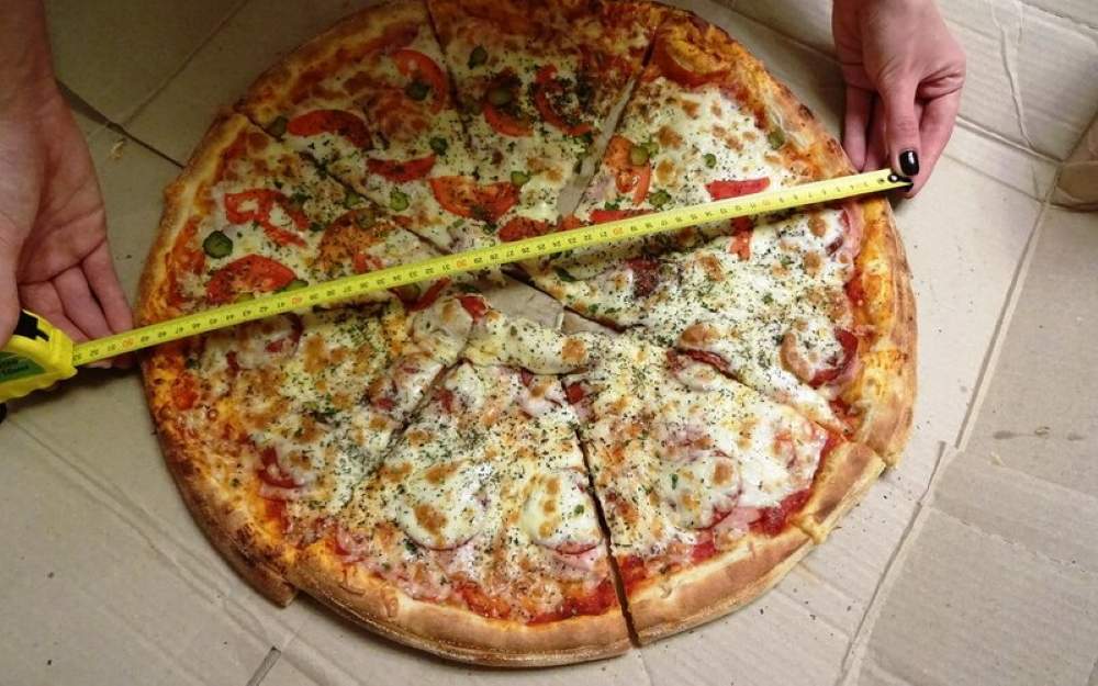 Extra large pizza or party size pizza