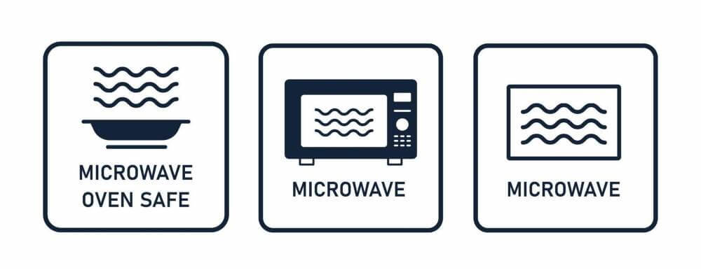 microwave oven safe sign for cookware